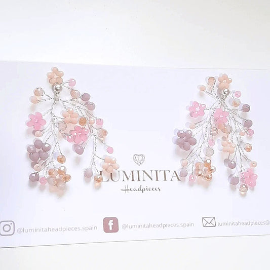 Pendientes Margaritas tono pastel