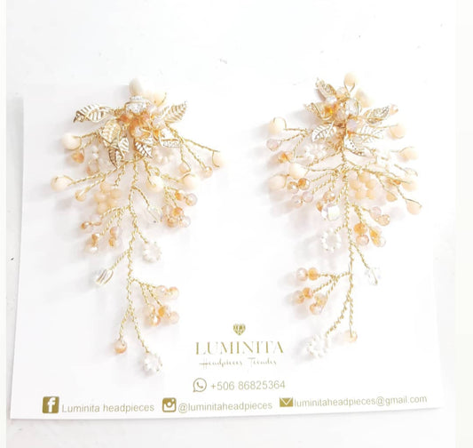 Pendientes Luana Rose Gold