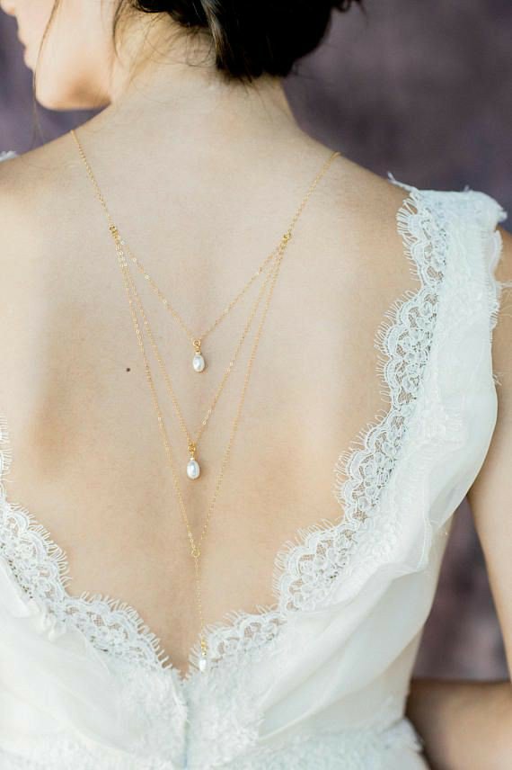 Tania Bridal back necklace